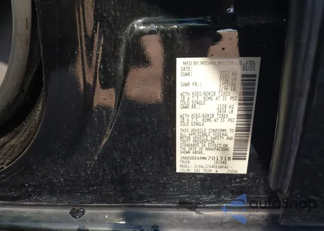 2021 Nissan Frontier S/Sv from USA, damaged, VIN 1N6ED0EA4MN701318